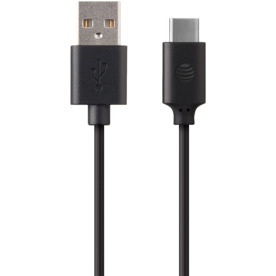 At&t Cs01-blk Charge & Sync Usb To Usb-c Cable (3.3ft)