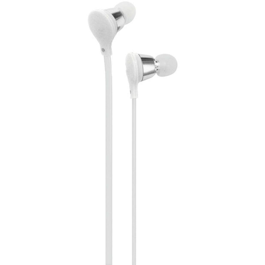 At&t Ebm01-white Jive Noise-isolating Earbuds With Microphone (white)