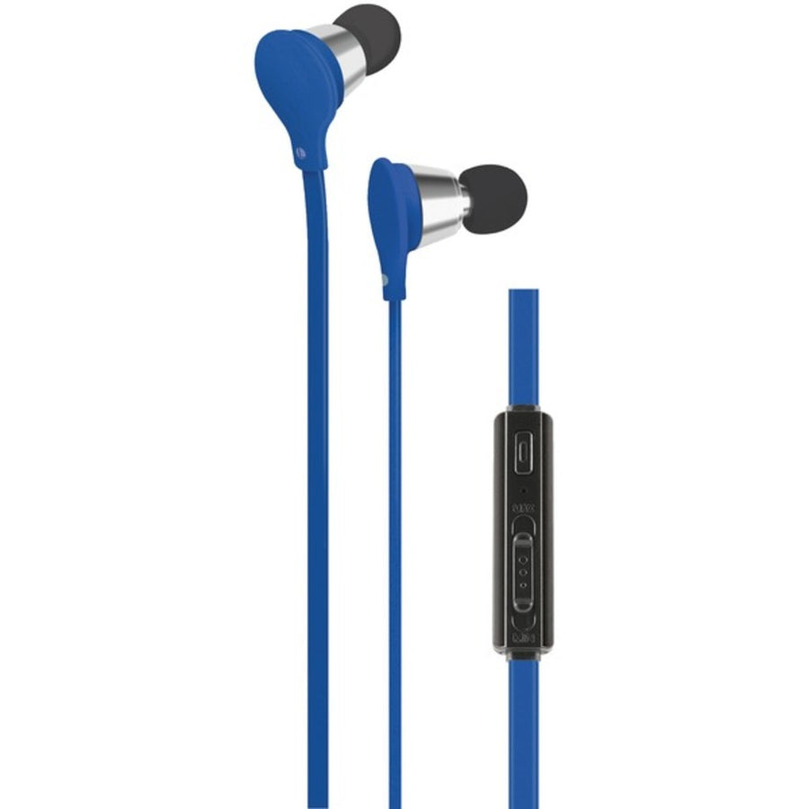 At&t Ebv01-blu Jive Noise-isolating Earbuds With Microphone & Volume Control (blue)