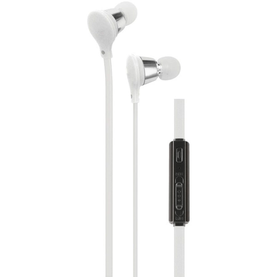 At&t Ebv01-wht Jive Noise-isolating Earbuds With Microphone & Volume Control (white)