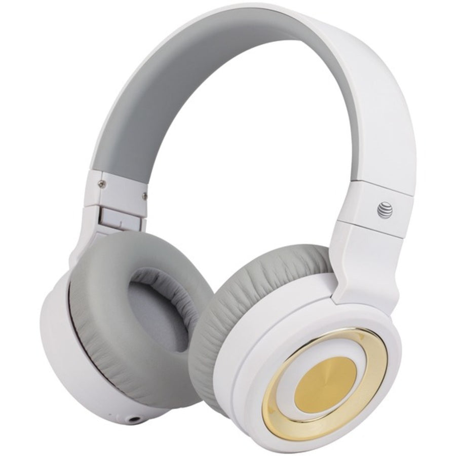 At&t Pbh20-wht Pbh20 Stereo Over-ear Headphones With Bluetooth (white)