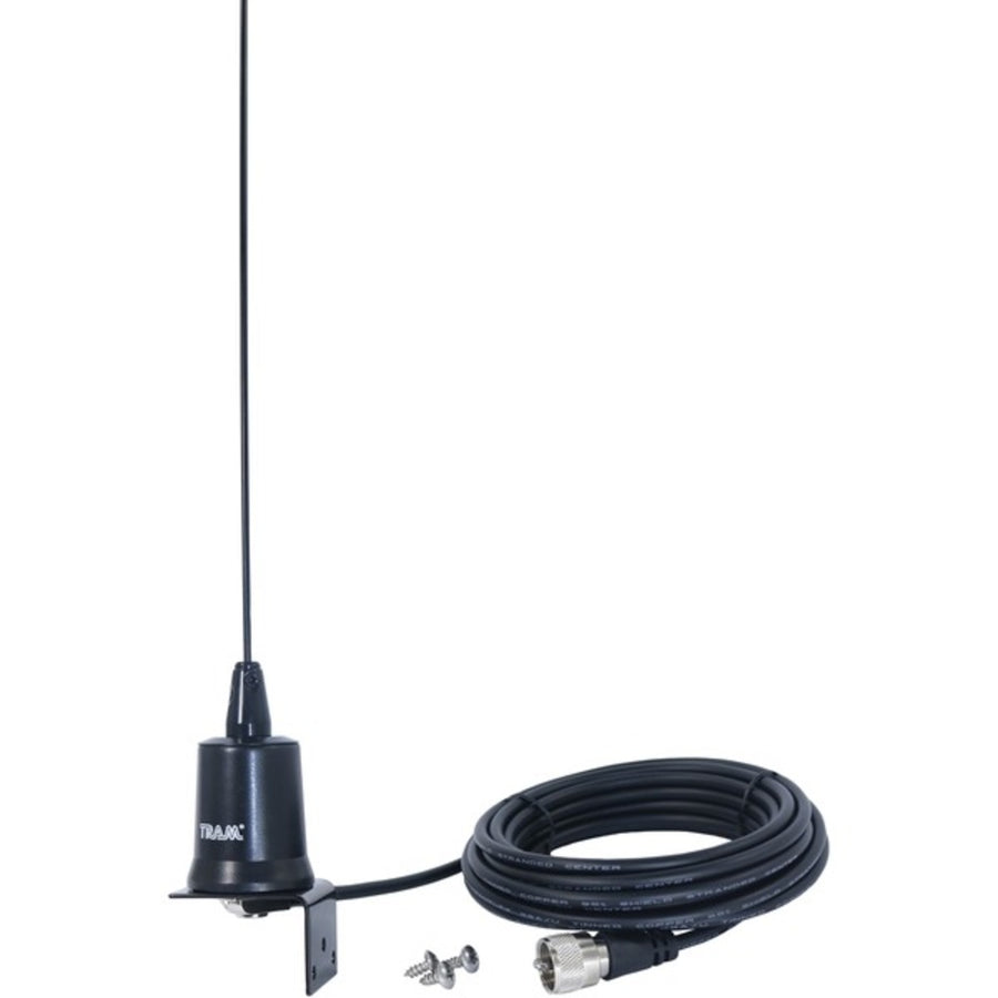 Tram 10250 Tunable 144mhz-174mhz Tunable Vhf 3dbd Gain Trunk Or Hole Mount Antenna Kit With Pl-259 Connector