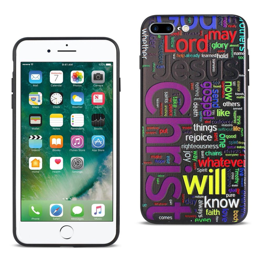 Reiko Iphone 8 Plus/ 7 Plus Design Tpu Case With Vibrant Word Cloud Jesus Letters