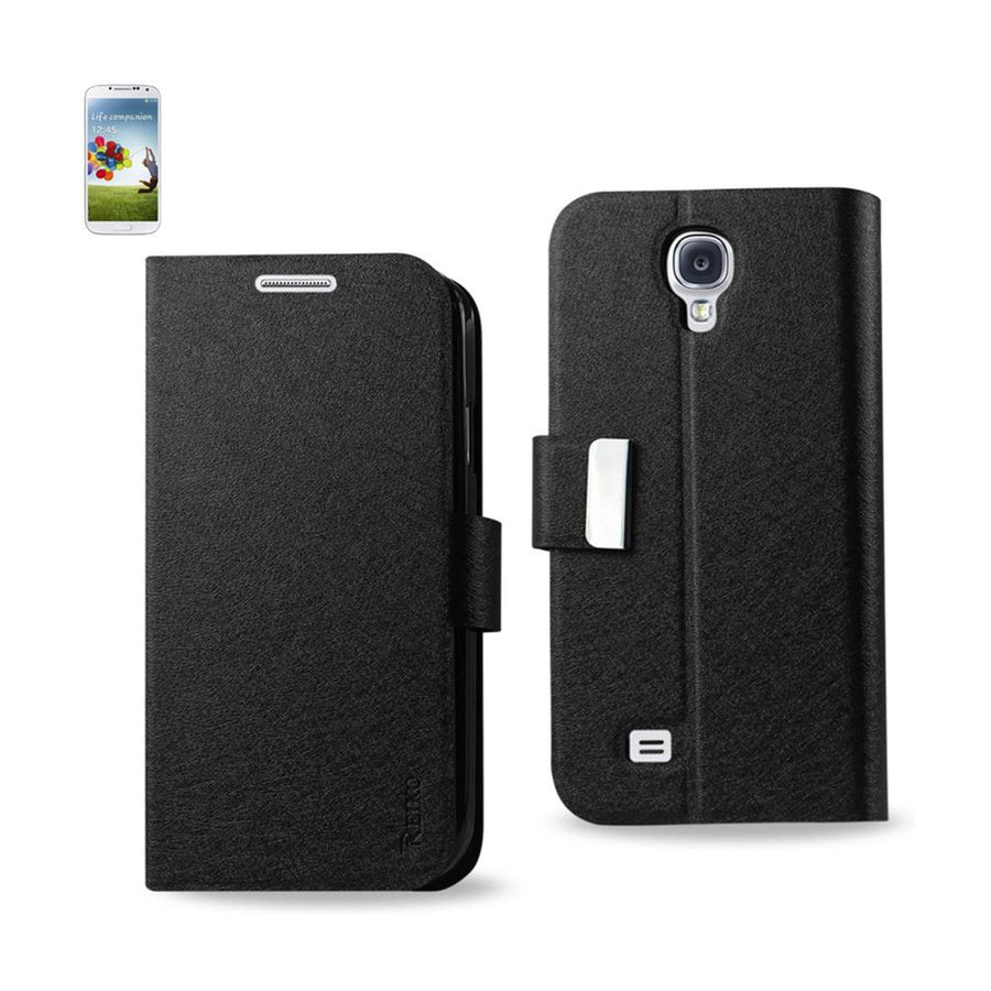 Reiko Samsung Galaxy S4 Flip Folio Card Holder Case In Black