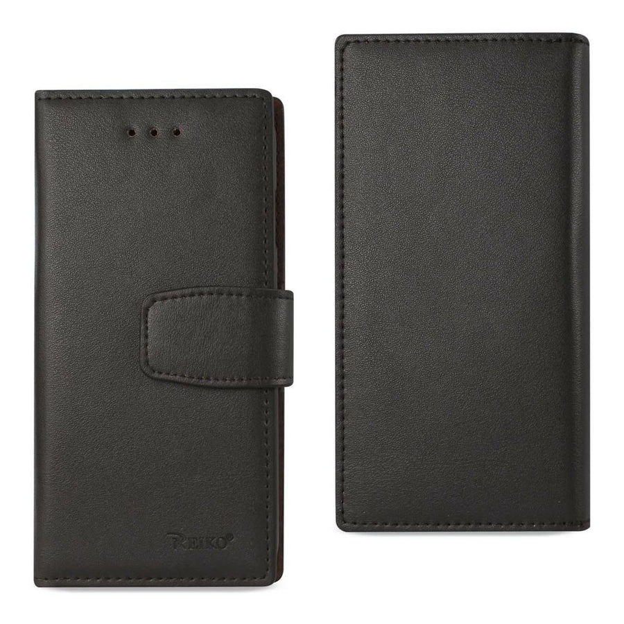 Reiko Iphone X/iphone Xs Genuine Leather Wallet Case With Rfid Card Protection In Umber