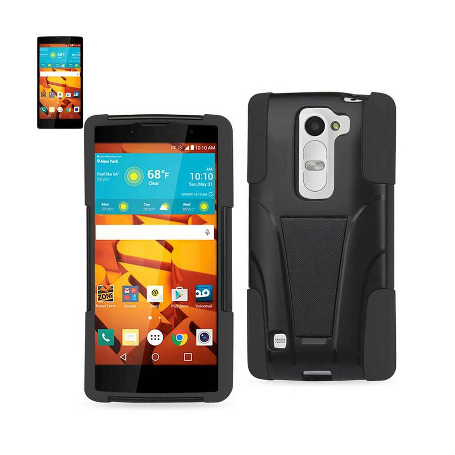 Reiko Lg Volt 2 Hybrid Heavy Duty Case With Kickstand In Black