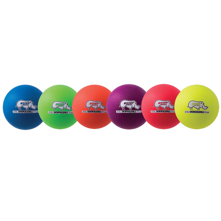 Dodgeball Set/6 Rhino Skin Rainbow