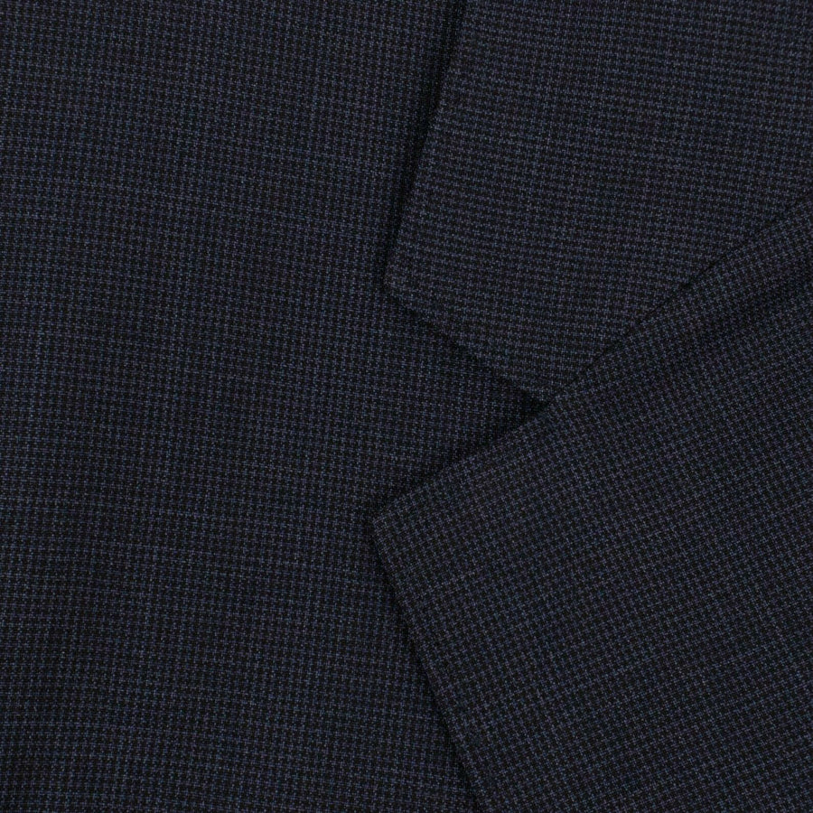 Check Wool Two Button Suit - Blue