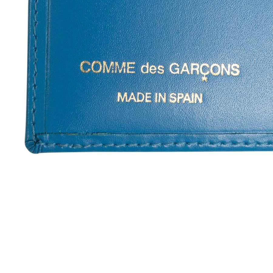 Leather Cardholder Wallet - Blue