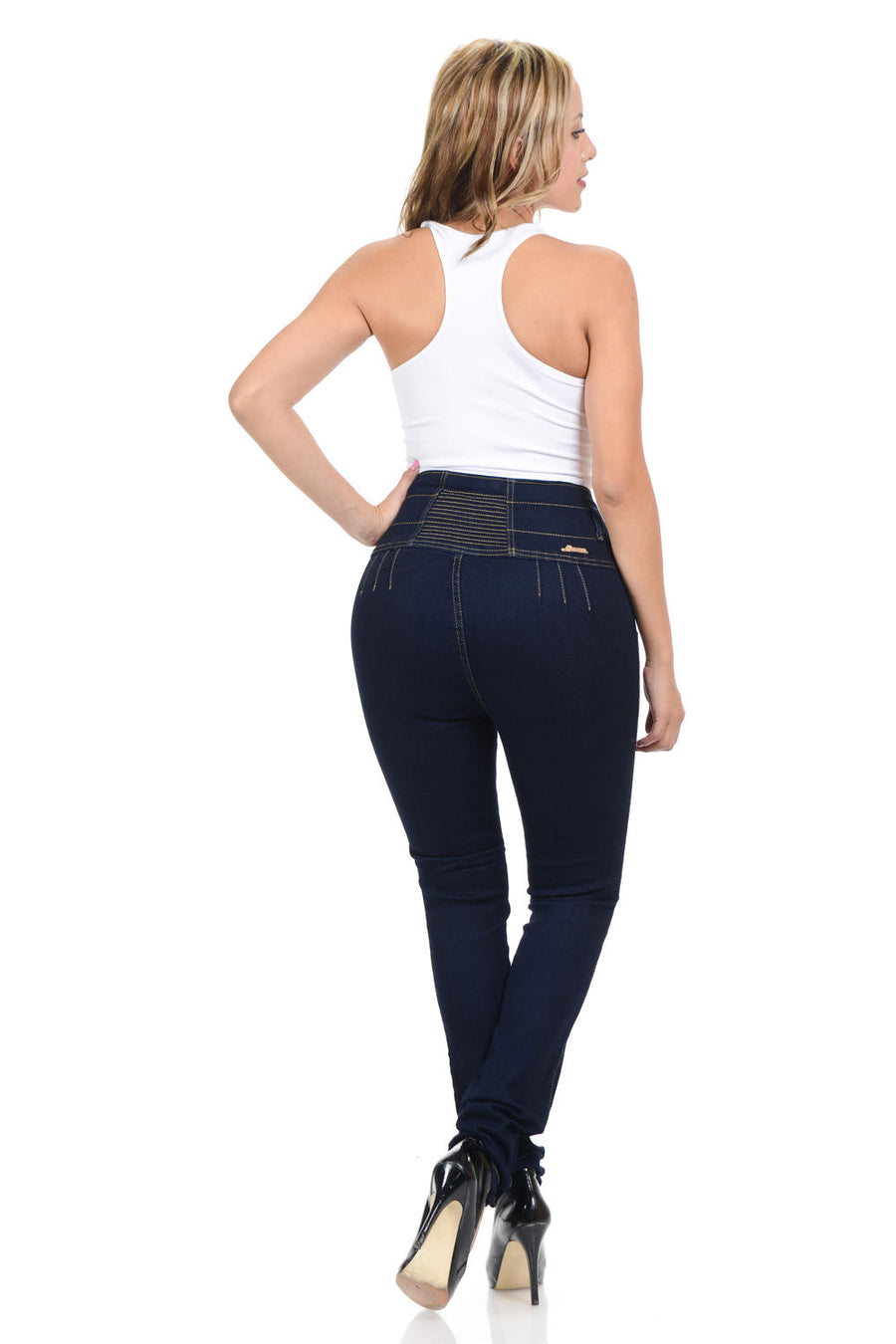 M.Michel Women's Jeans Colombian Design, Butt Lift, Levanta Cola, Push Up, Skinny - Style A5127