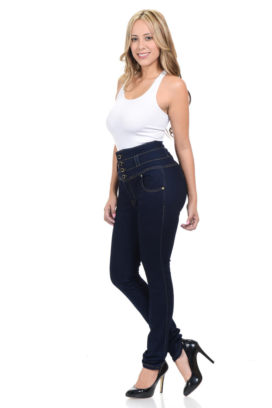 M.Michel Women's Jeans Colombian Design, Butt Lift, Levanta Cola, Push Up, Skinny - Style A5127