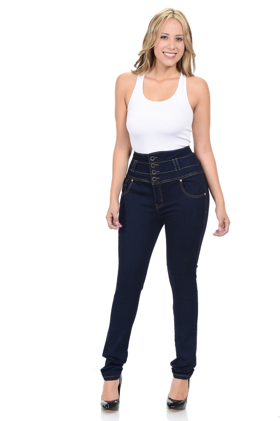 M.Michel Women's Jeans Colombian Design, Butt Lift, Levanta Cola, Push Up, Skinny - Style A5127