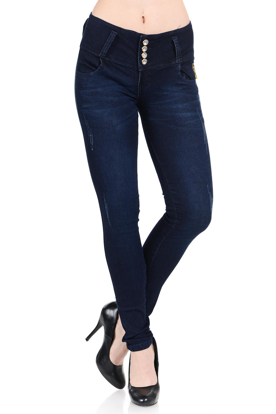 M.Michel Women's Jeans Colombian Design, Butt Lift, Levanta Cola, Push Up, Skinny - Style A5137