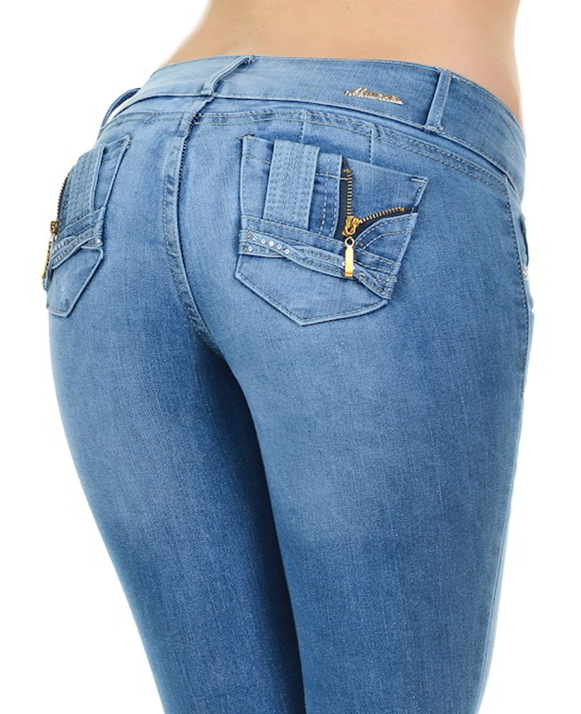 M.Michel Women's Jeans Colombian Design, Butt Lift, Levanta Cola, Push Up, Skinny - Style G367