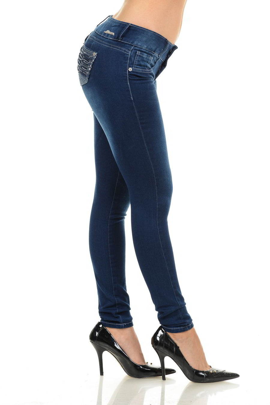 M.Michel Women's Jeans Colombian Design, Butt Lift, Levanta Cola, Push Up, Skinny - Style G387