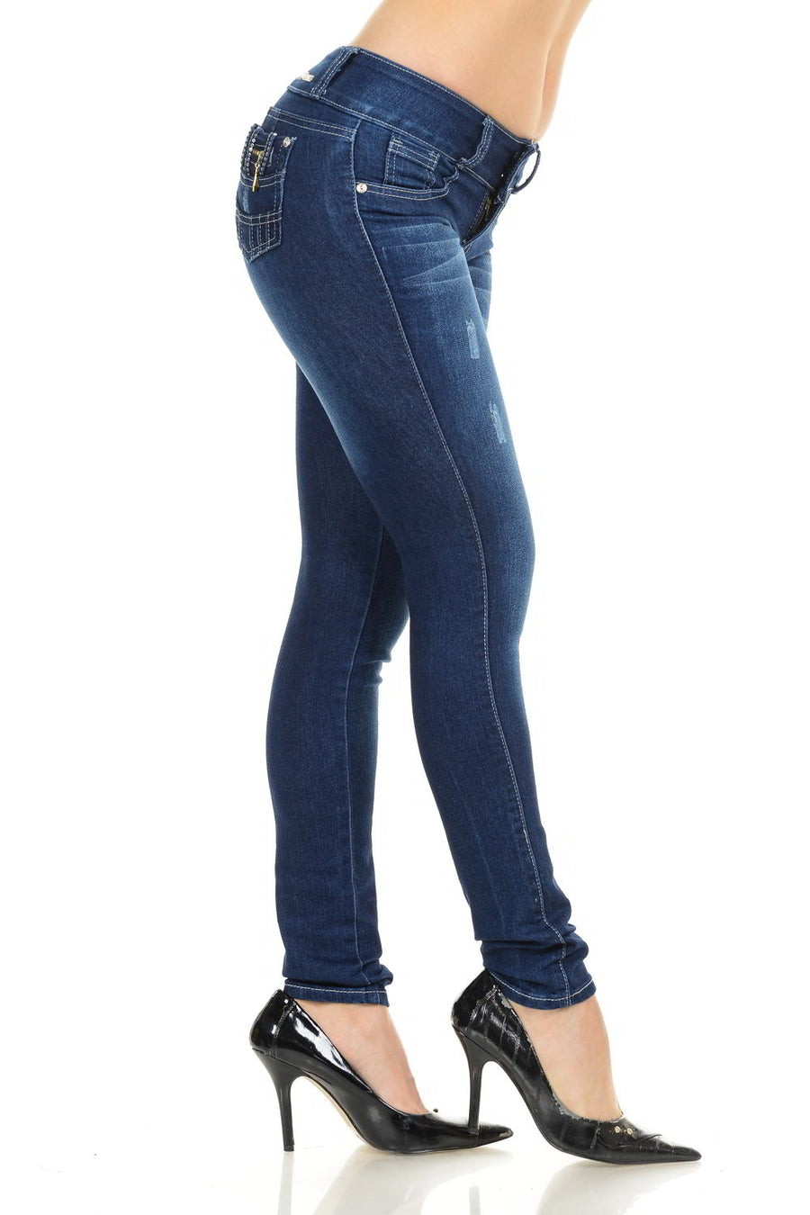 M.Michel Women's Jeans Colombian Design, Butt Lift, Levanta Pompa, Push Up, Skinny - Style G442