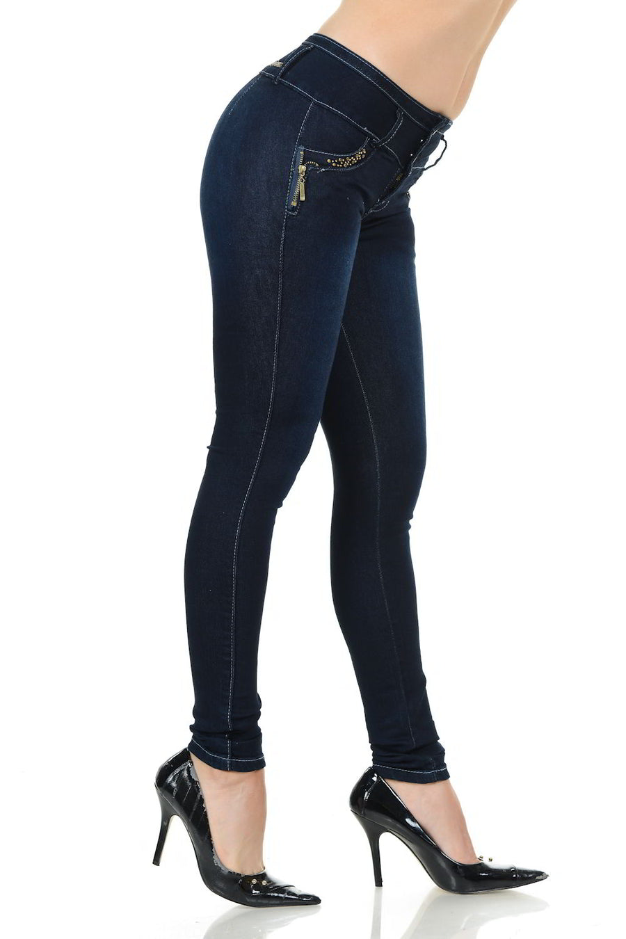 M.Michel Women's Jeans Colombian Design, Butt Lift, Levanta Cola, Push Up, Skinny - Style G491