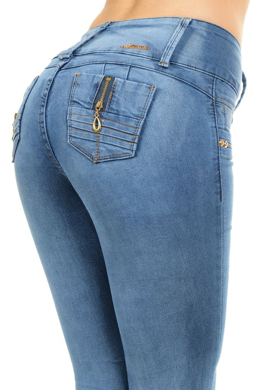 M.Michel Women's Jeans Colombian Design, Butt Lift, Levanta Cola, Push Up, Skinny - Style G869