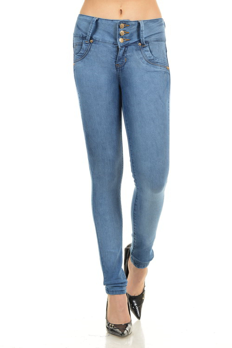 M.Michel Women's Jeans Colombian Design, Butt Lift, Levanta Cola, Push Up, Skinny - Style G869