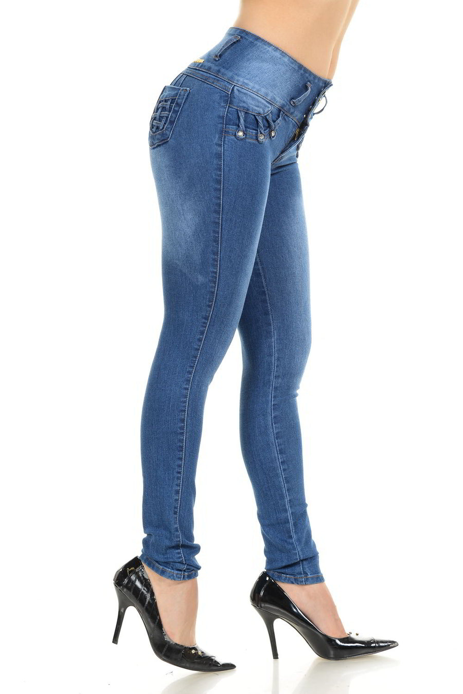 M.Michel Women's Jeans Colombian Design, Butt Lift, Levanta Pompa, Push Up, Skinny - Style G962