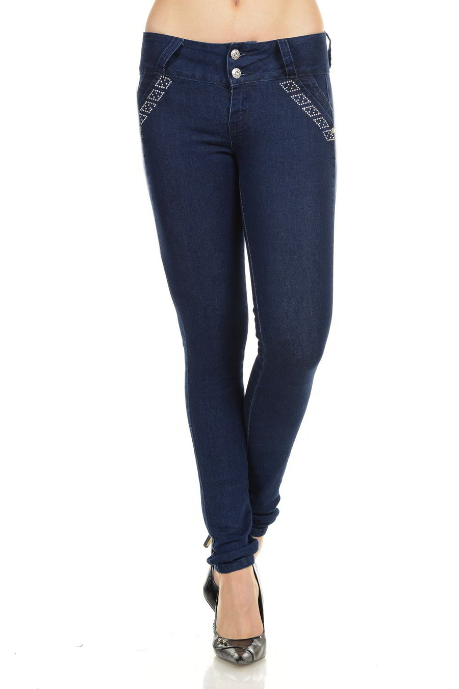 M.Michel Women's Jeans Colombian Design, Butt Lift, Levanta Cola, Push Up, Skinny - Style K177