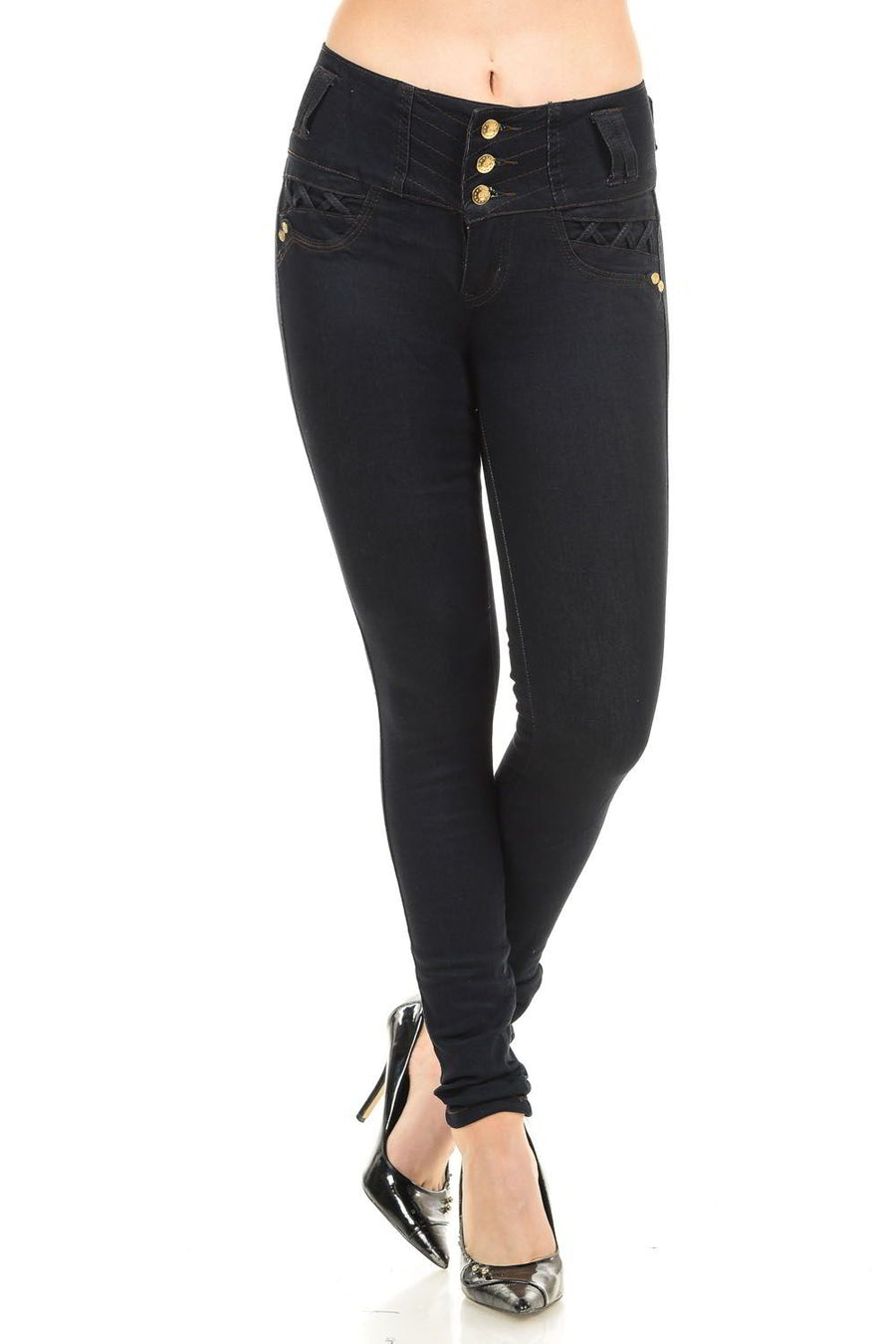 M.Michel Women's Jeans Colombian Design, Butt Lift, Levanta Pompa, Push Up, Skinny - Style M1018