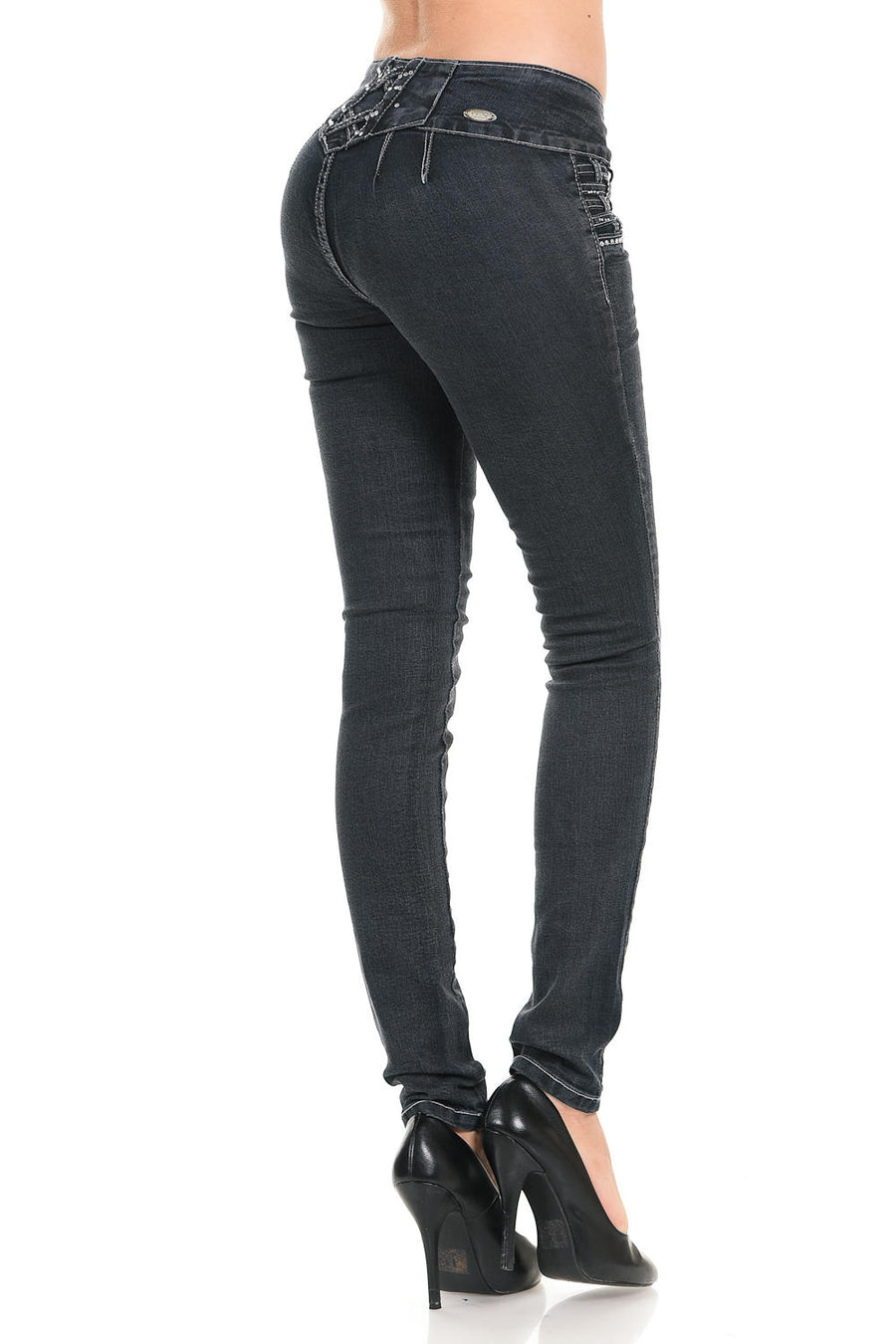 M.Michel Women's Jeans Colombian Design, Butt Lift, Levanta Cola, Push Up, Skinny - Style M553