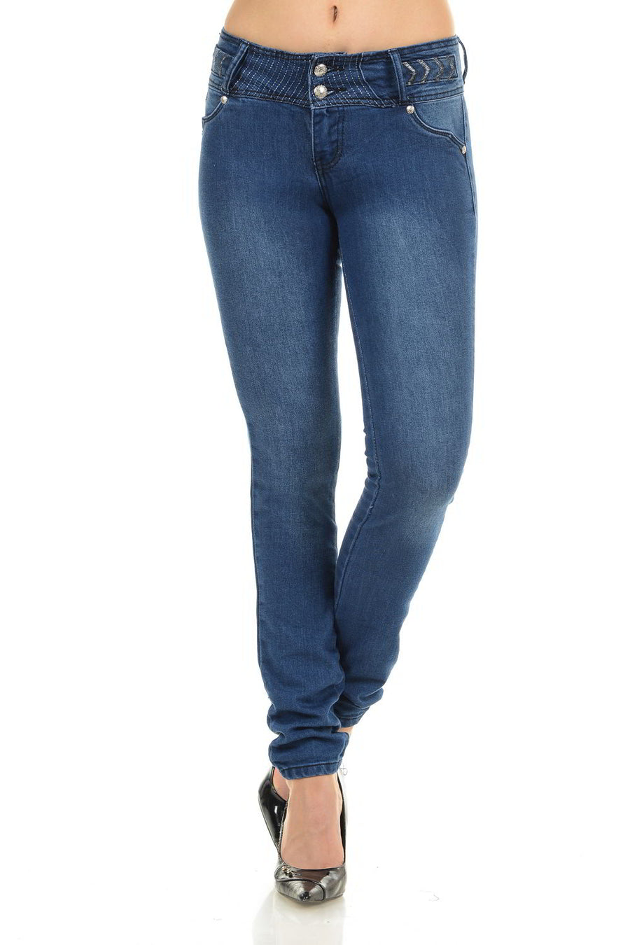 M.Michel Women's Jeans Colombian Design, Butt Lift, Levanta Cola, Push Up, Skinny - Style M577