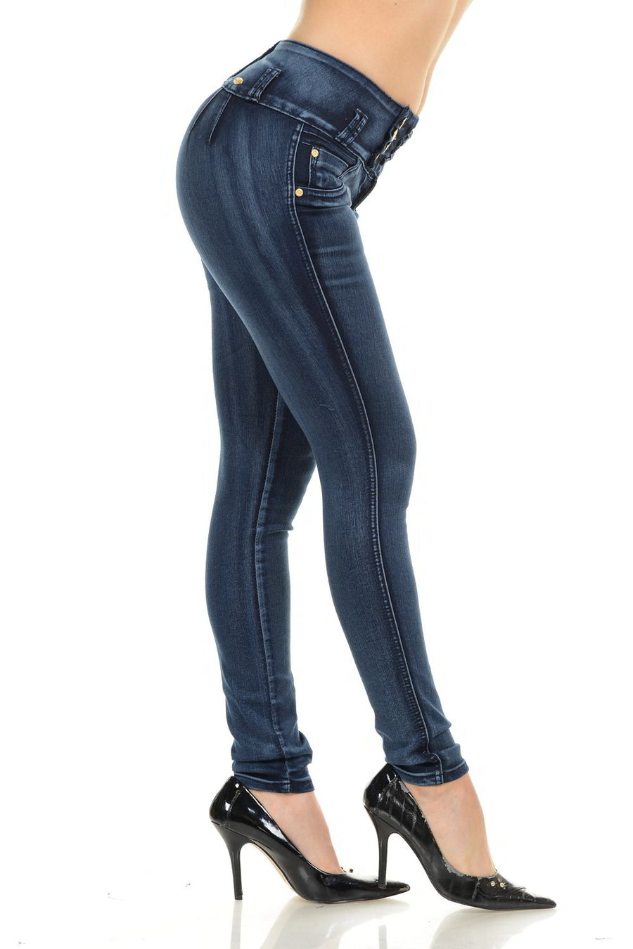 M.Michel Women's Jeans Colombian Design, Butt Lift, Levanta Cola, Push Up, Skinny - Style M755