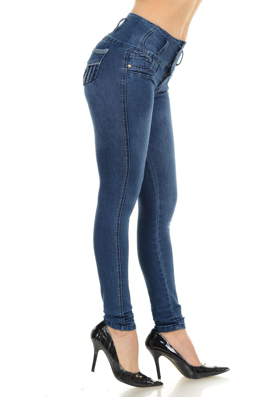 M.Michel Women's Jeans Colombian Design, Butt Lift, Levanta Pompa, Push Up, Skinny - Style M798