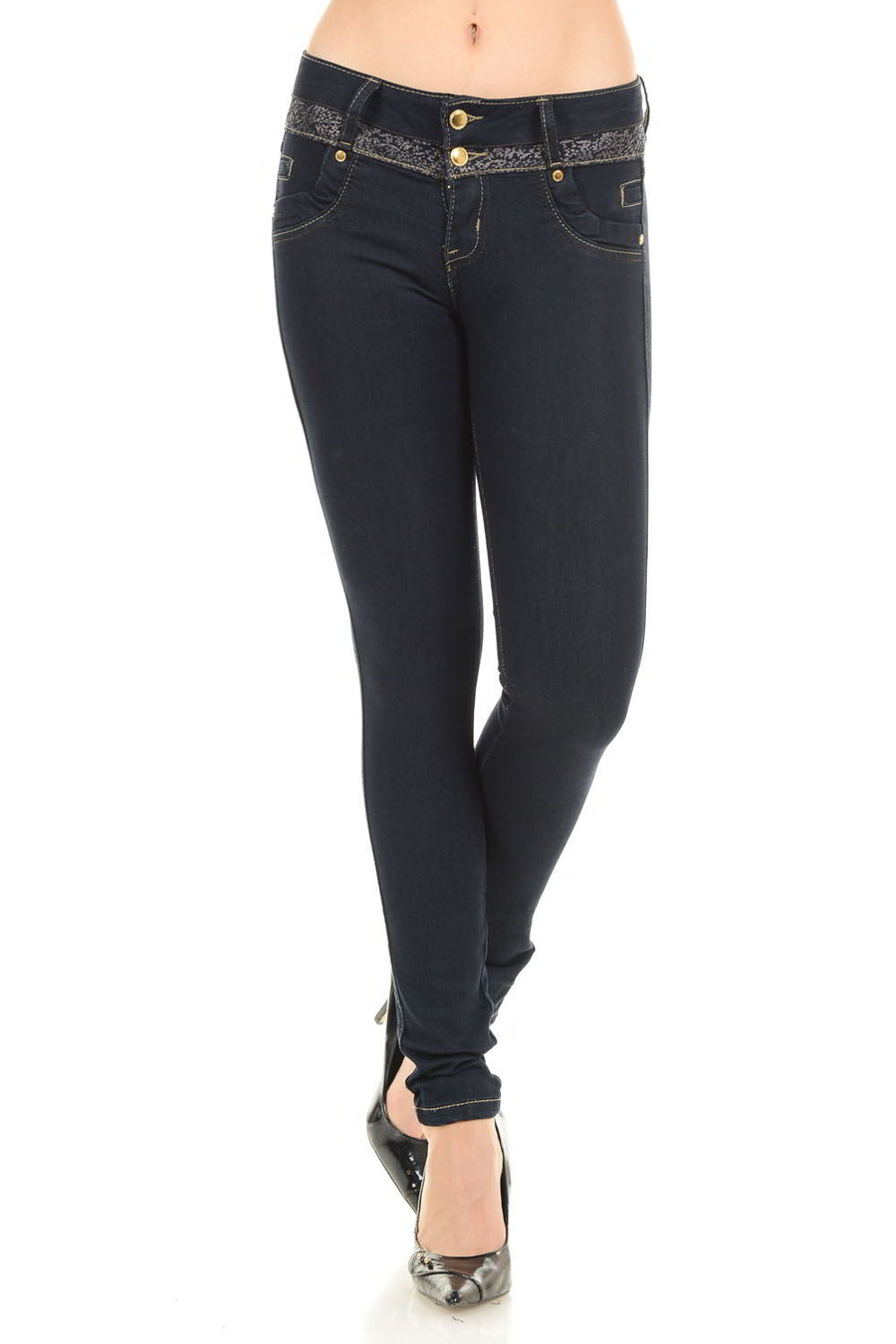 M.Michel Women's Jeans Colombian Design, Butt Lift, Levanta Cola, Push Up, Skinny - Style M815