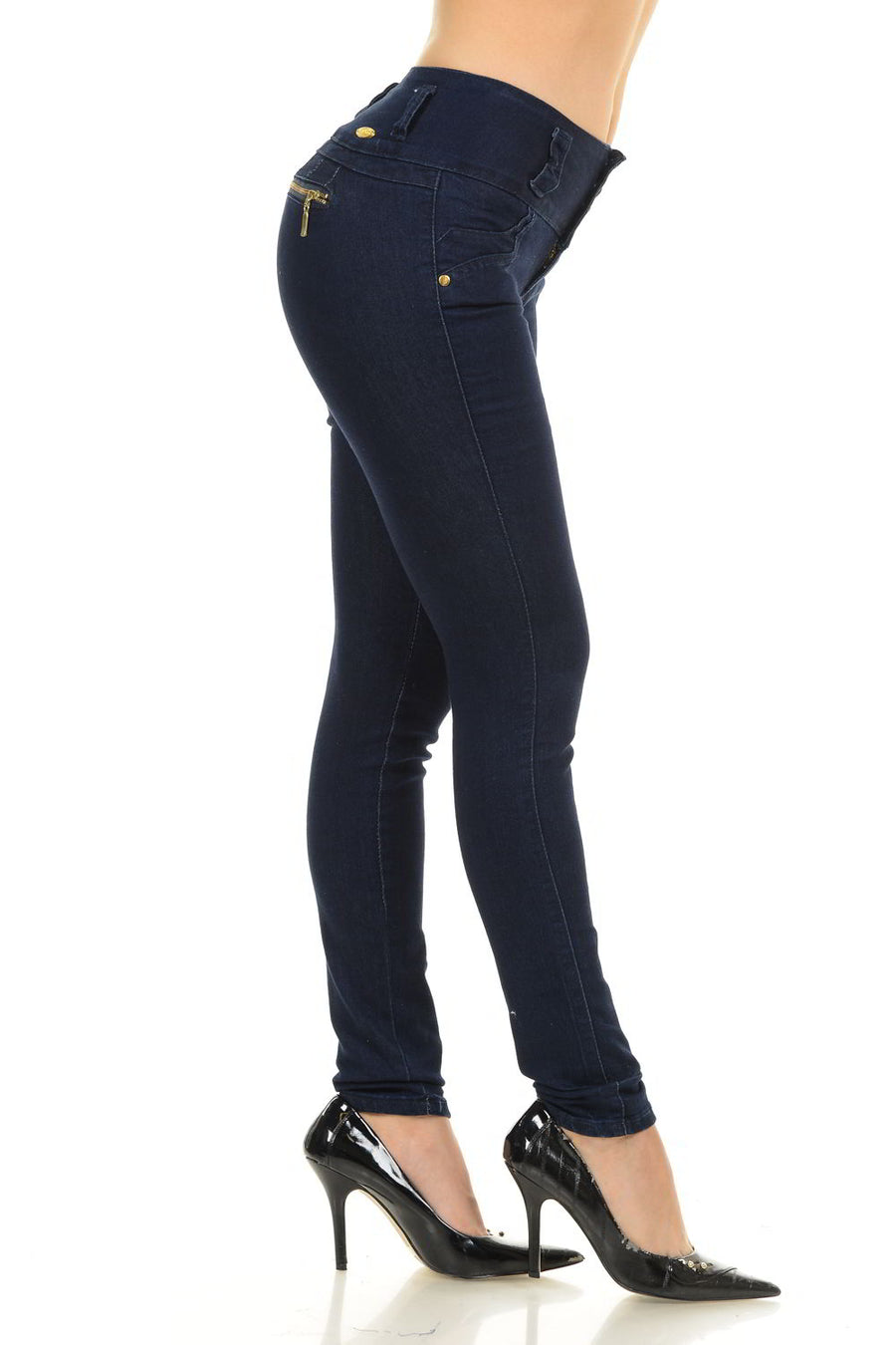 M.Michel Women's Jeans Colombian Design, Butt Lift, Levanta Cola, Push Up, Skinny - Style M849