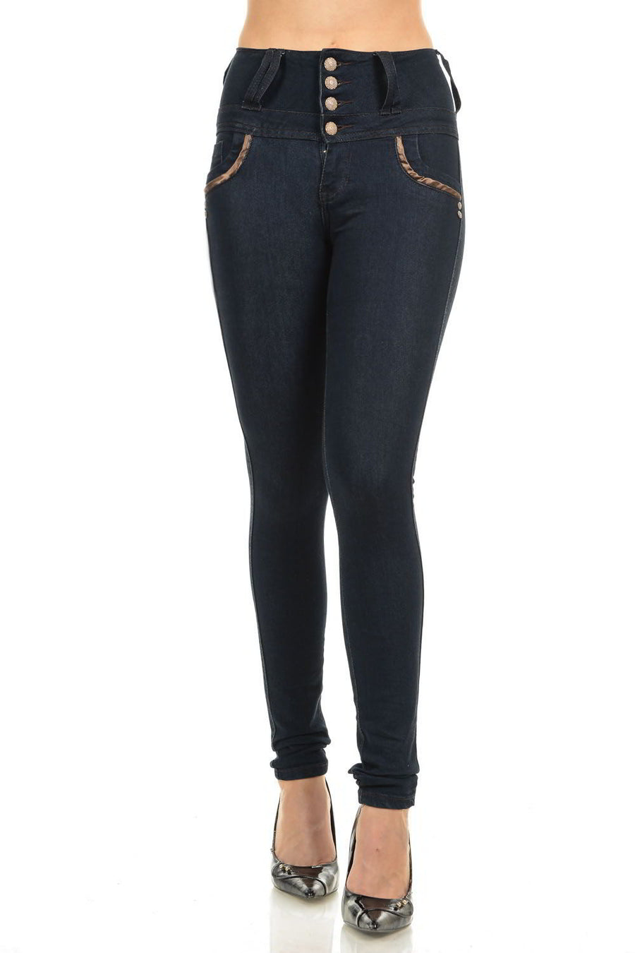 M.Michel Women's Jeans Colombian Design, Butt Lift, Levanta Cola, Push Up, Skinny - Style M913