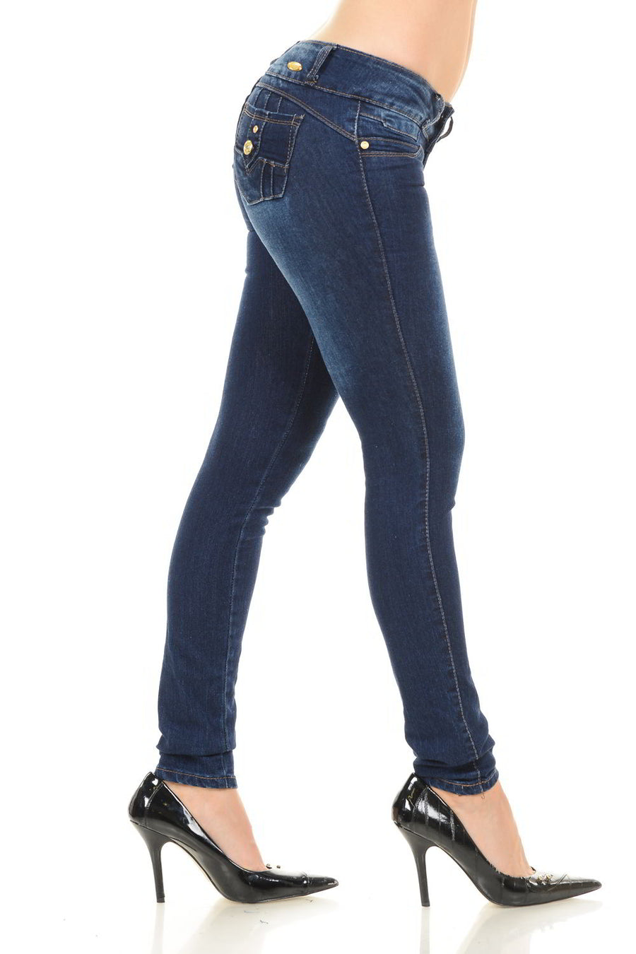 M.Michel Women's Jeans Colombian Design, Butt Lift, Levanta Pompa, Push Up, Skinny - Style M924