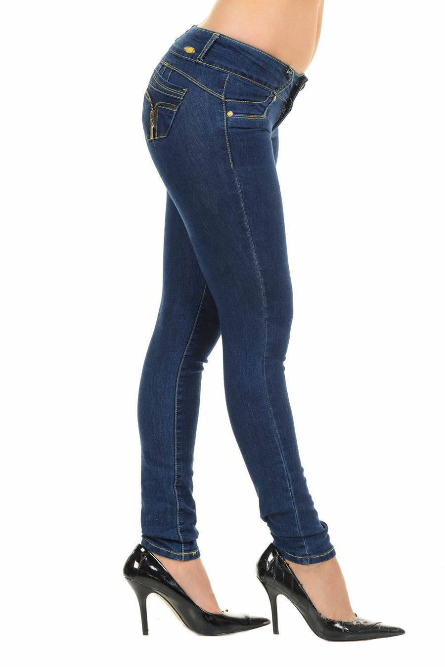 M.Michel Women's Jeans Colombian Design, Butt Lift, Levanta Cola, Push Up, Skinny - Style M947