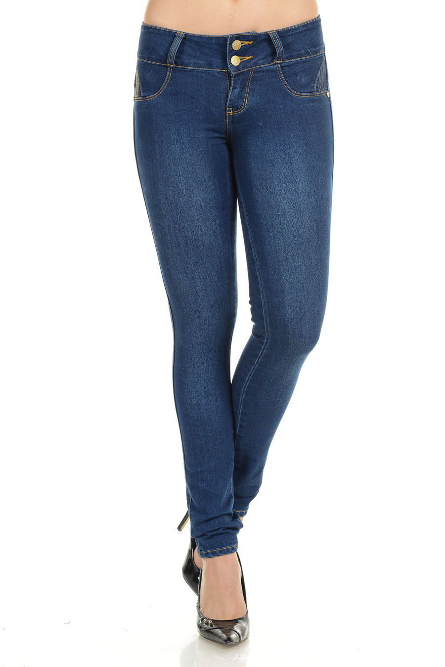 M.Michel Women's Jeans Colombian Design, Butt Lift, Levanta Pompa, Push Up, Skinny - Style M958