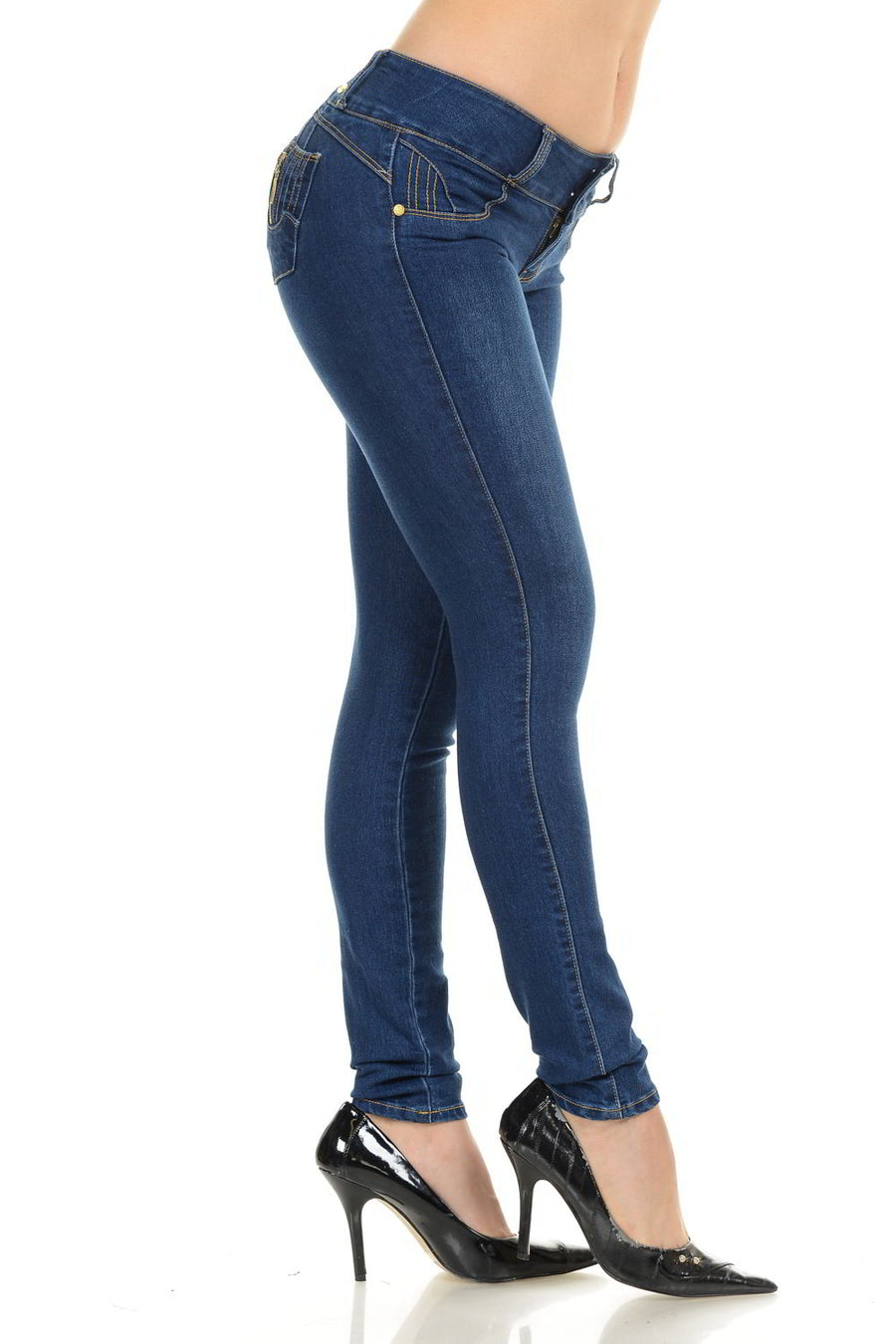 M.Michel Women's Jeans Colombian Design, Butt Lift, Levanta Pompa, Push Up, Skinny - Style M958