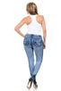 M.Michel Women's Jeans Colombian Design, Butt Lift, Levanta Cola, Push Up, Skinny - Style N2120-R