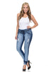 M.Michel Women's Jeans Colombian Design, Butt Lift, Levanta Cola, Push Up, Skinny - Style N2120-R