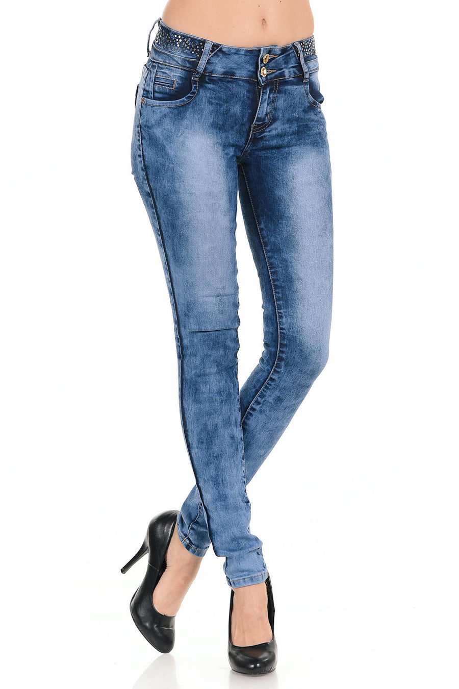 M.Michel Women's Jeans Colombian Design, Butt Lift, Levanta Cola, Push Up, Skinny - Style Q17