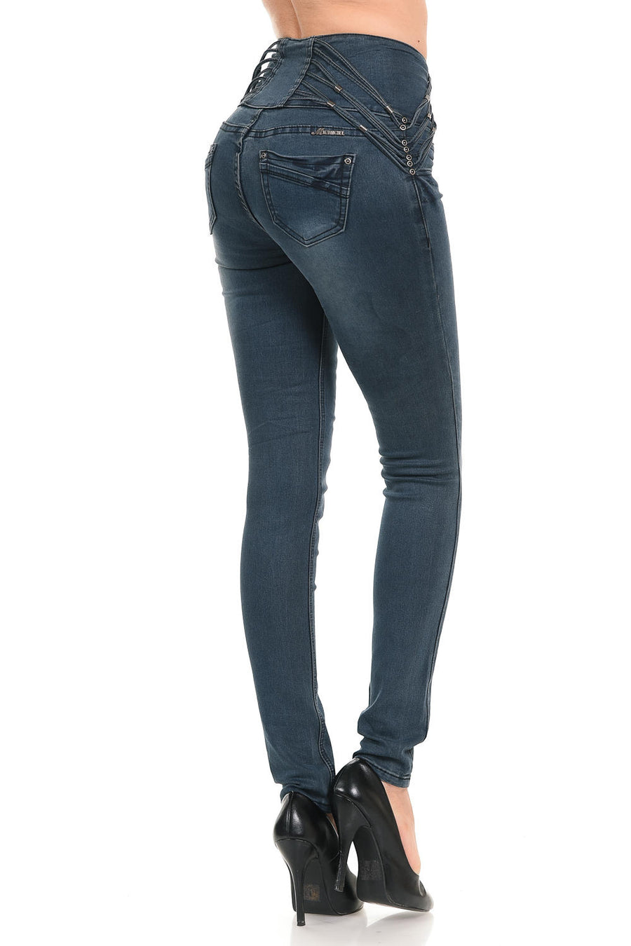 M.Michel Women's Jeans Colombian Design, Butt Lift, Levanta Pompa, Push Up, Skinny - Style S658