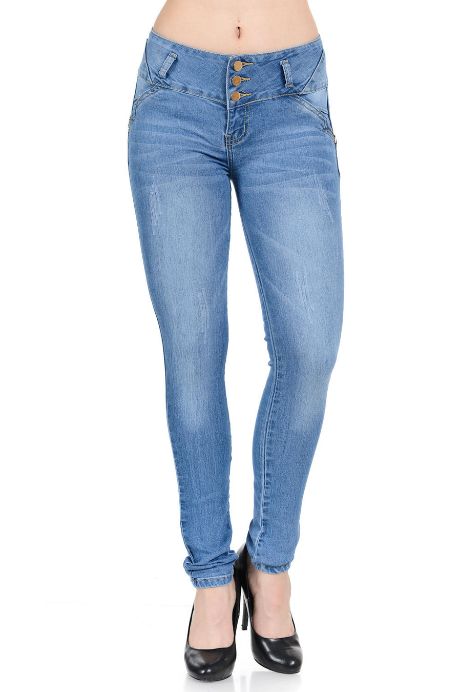 M.Michel Women's Jeans Colombian Design, Butt Lift, Levanta Cola, Push Up, Skinny - Style Y1691