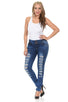 M.Michel Women's Jeans Colombian Design, Butt Lift, Levanta Cola, Push Up, Skinny - Style YC019-R