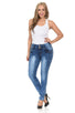 M.Michel Women's Jeans Colombian Design, Butt Lift, Levanta Cola, Push Up, Skinny - Style YC081