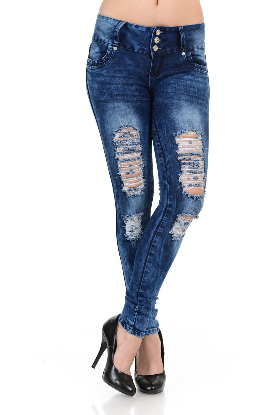 M.Michel Women's Jeans Colombian Design, Butt Lift, Levanta Cola, Push Up, Skinny - Style YC1620-R