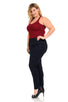 Pasion Women's Jeans - Plus Size - High Waist - Push Up - Style YC027