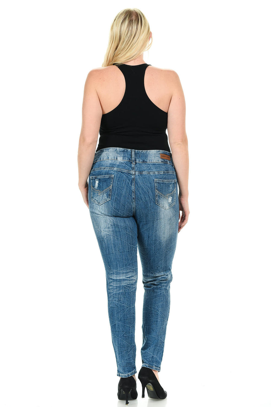 Sweet Look Premium Edition Women's Jeans - Plus Size - High Waist - Push Up - Style N528H-R