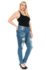 Sweet Look Premium Edition Women's Jeans - Plus Size - High Waist - Push Up - Style N528H-R