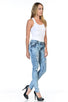 Sweet Look Premium Edition Women's Jeans - Push Up - Style CH186-R