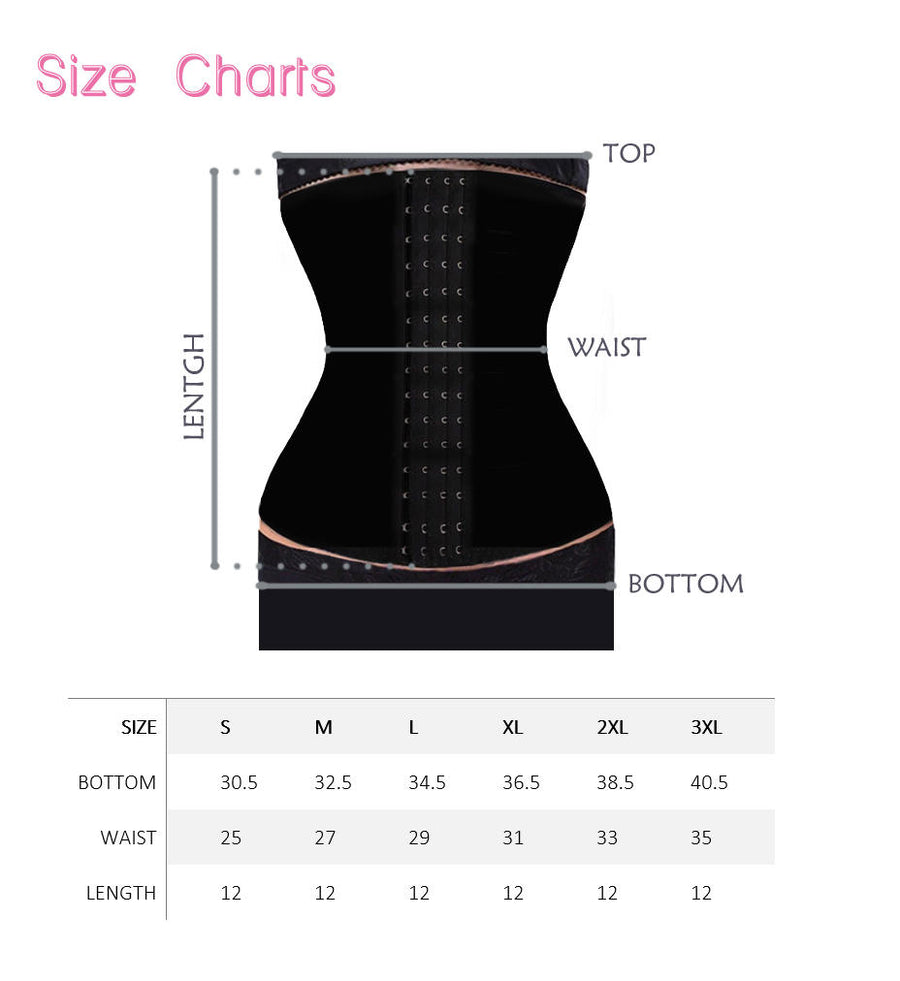 Sweet Look Women's Latex Sport Girdle Waist Training Corset Waist Body Shaper - Style RM02